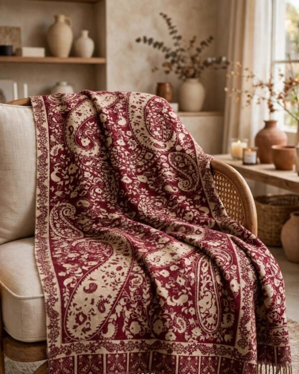 Classic Pashmina-Inspired Digital Print Scarf