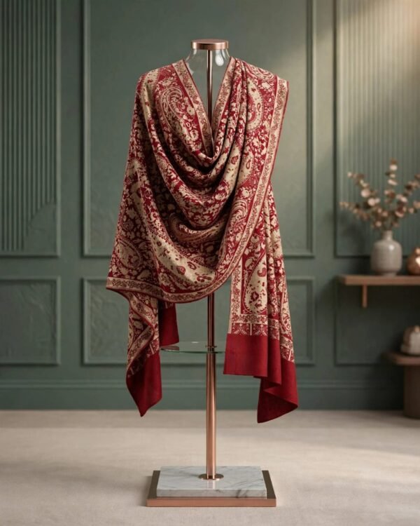 Classic Pashmina-Inspired Digital Print Scarf