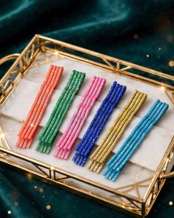 Glitter Hair Pins Set